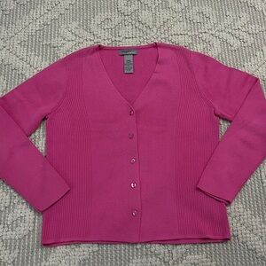 Designers Originals Women’s  V-neck Button-up Cardigan